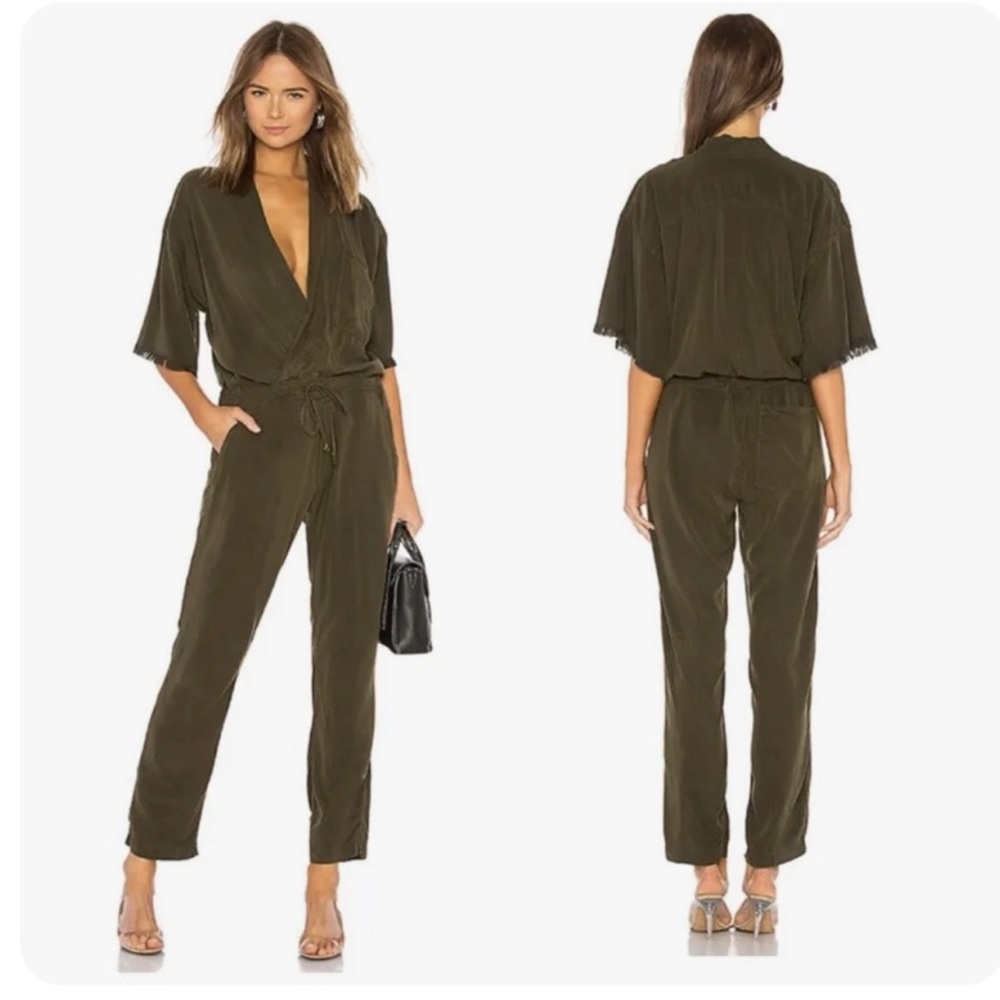 NSF jumpsuit in olive green size P